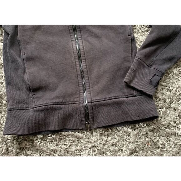 02 LULULEMON SCUBA BLACK FLEECE LINED HOODIE SWEATSHIRT men’s S women’s L - Picture 3 of 7